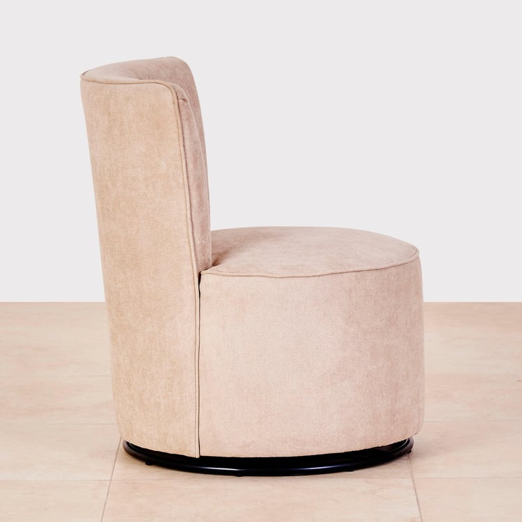 Noa Fabric Rotating Accent Chair - Beige