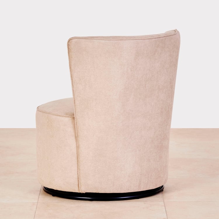 Noa Fabric Rotating Accent Chair - Beige