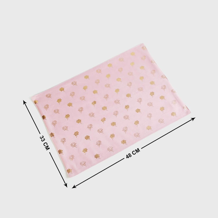 Heritage Renew Pink Floral Print Placemat - 33x48cm