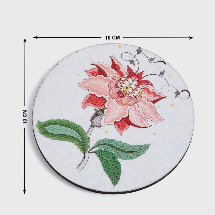 Corsica Mystic India Set of 6 Wood Tea Coasters with Box