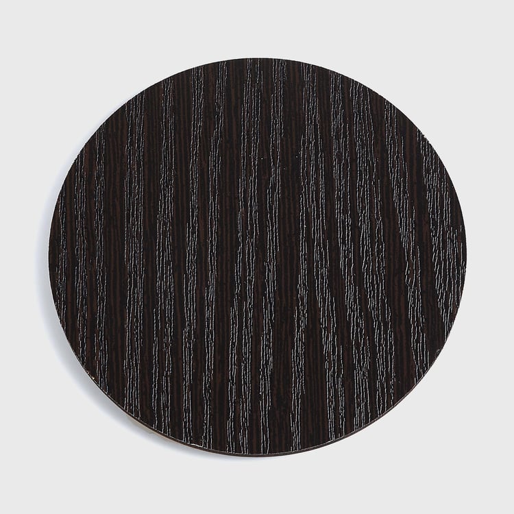 Corsica Retroglitz Set of 6 Wood Tea Coasters with Stand