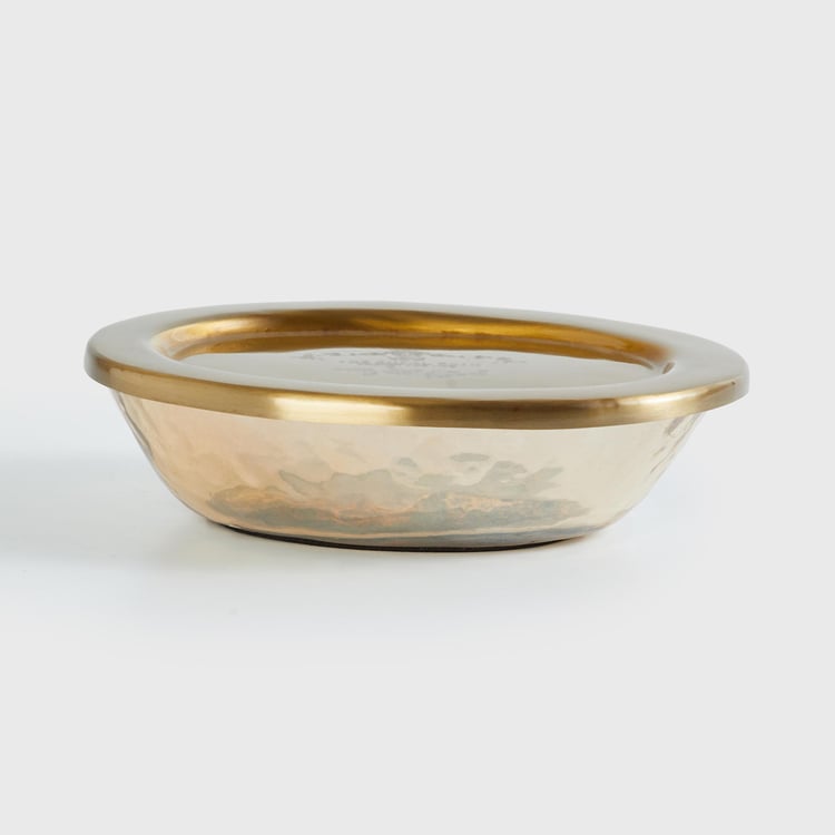 Royal Bath Gold Printed Glass Soap Dish