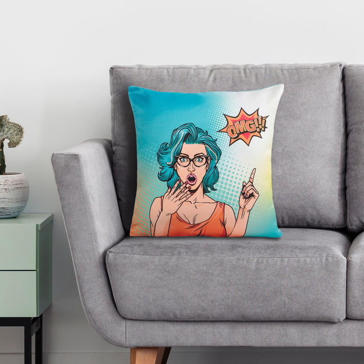 Raisa Digital Print Cushion Cover - 40x40cm