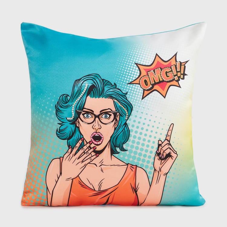 Raisa Digital Print Cushion Cover - 40x40cm