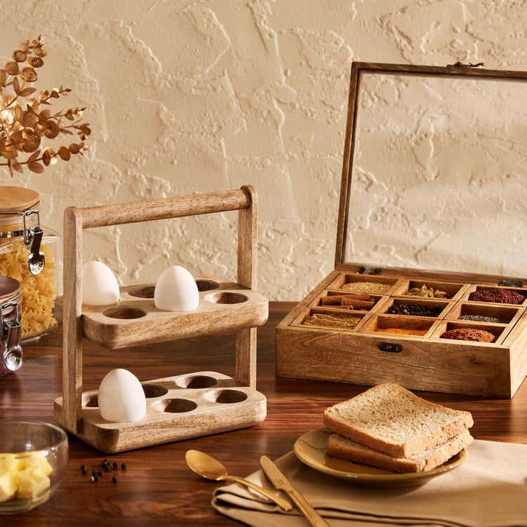 Mirage Wood 2-Tier Egg Tray