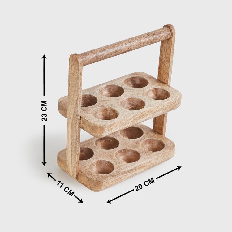 Mirage Wood 2-Tier Egg Tray