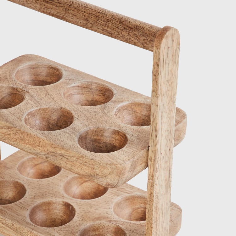 Mirage Wood 2-Tier Egg Tray