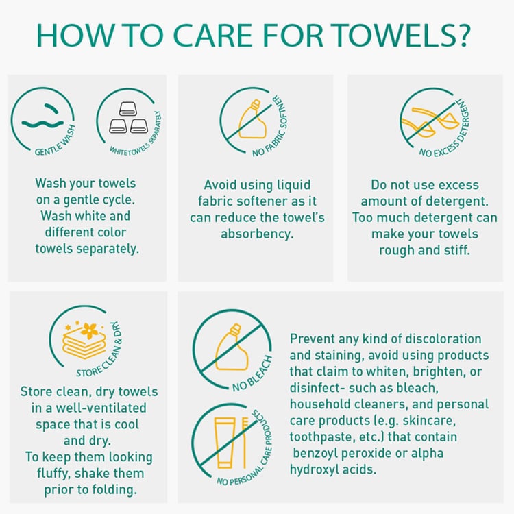 TRIDENT Soft And Plush White Textured Cotton Bath Towel - 76x137cm