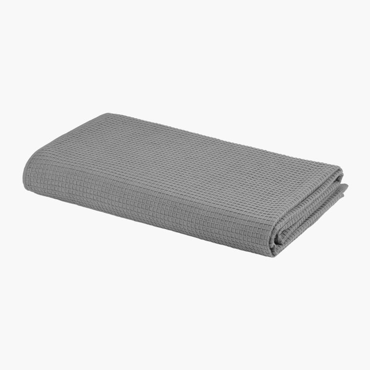 PORTICO Refresho Grey Textured Cotton Bath Towel - 75x150cm