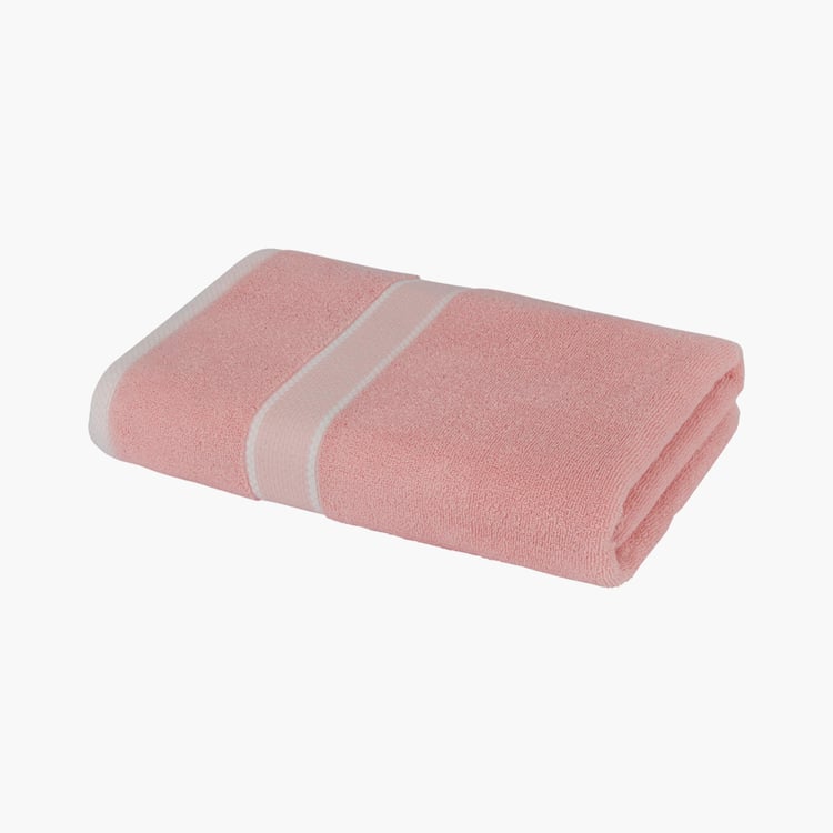 PORTICO Luxuria Pink Textured Cotton Bath Towel - 75x150cm