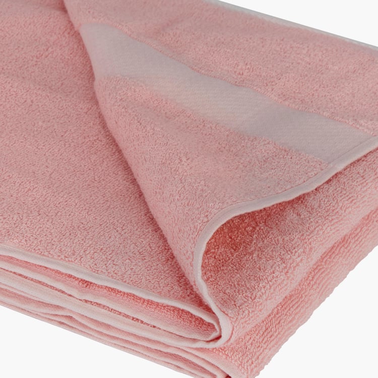 PORTICO Luxuria Pink Textured Cotton Bath Towel - 75x150cm