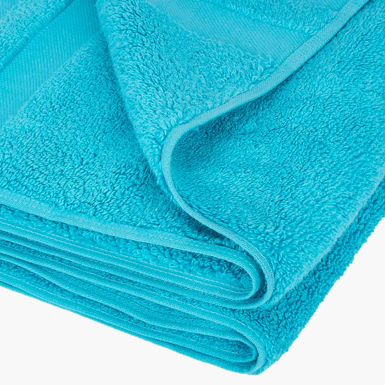 PORTICO Cloud Blue Textured Cotton Bath Towel - 75x150cm