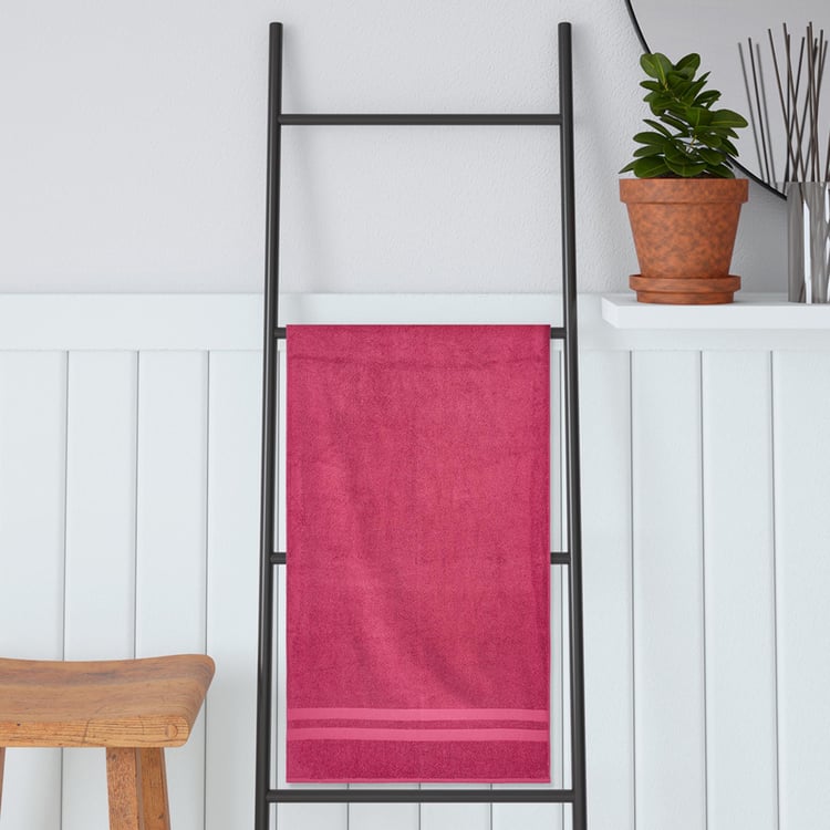 PORTICO Cloud Pink Textured Cotton Bath Towel - 70x150cm