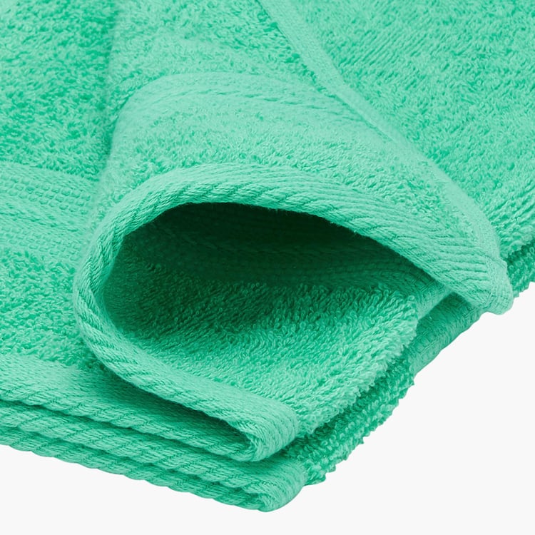 PORTICO Eva Green Textured Cotton Hand Towel - 40x60cm - Set Of 2