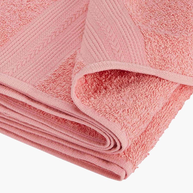 PORTICO Eva Pink Solid Cotton Bath Towel - 60x120cm