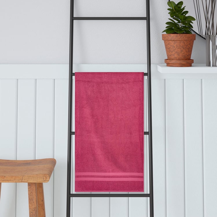 PORTICO Ultralux Pink Cotton Bath Towel - 60x120cm