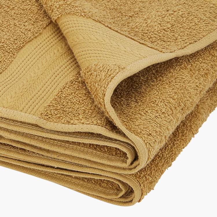 PORTICO Eva Brown Solid Cotton Bath Towel - 75x150cm