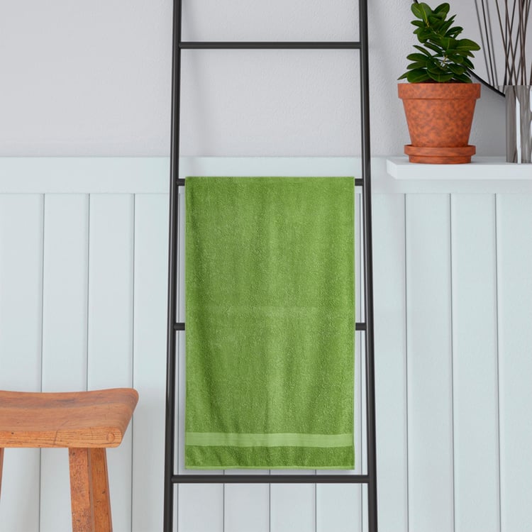 PORTICO Eva Green Solid Cotton Bath Towel - 75x150cm