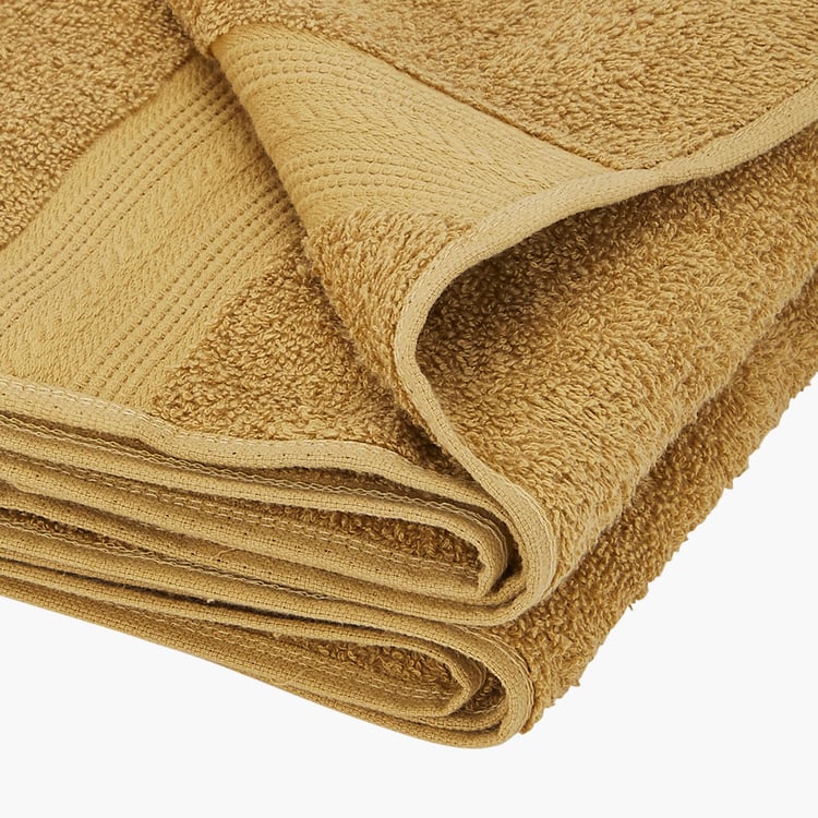 PORTICO Eva Brown Textured Cotton Bath Towel - 90x180cm