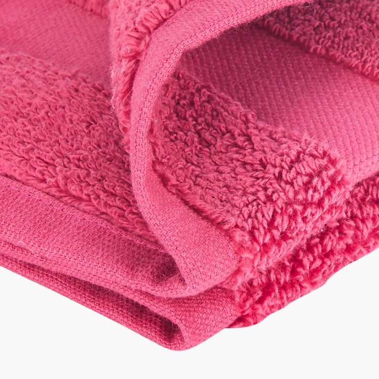 PORTICO Cloud Pink Textured Cotton Face Towel - 30x30cm - Set of 4