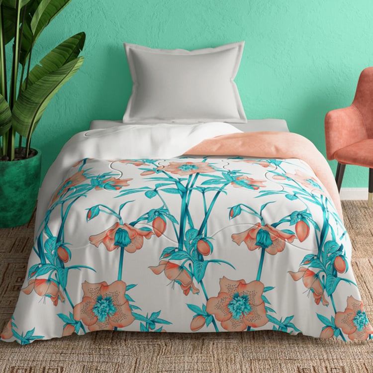 PORTICO Cadence Multicolour Cotton Printed Single Comforter - 152x224cm