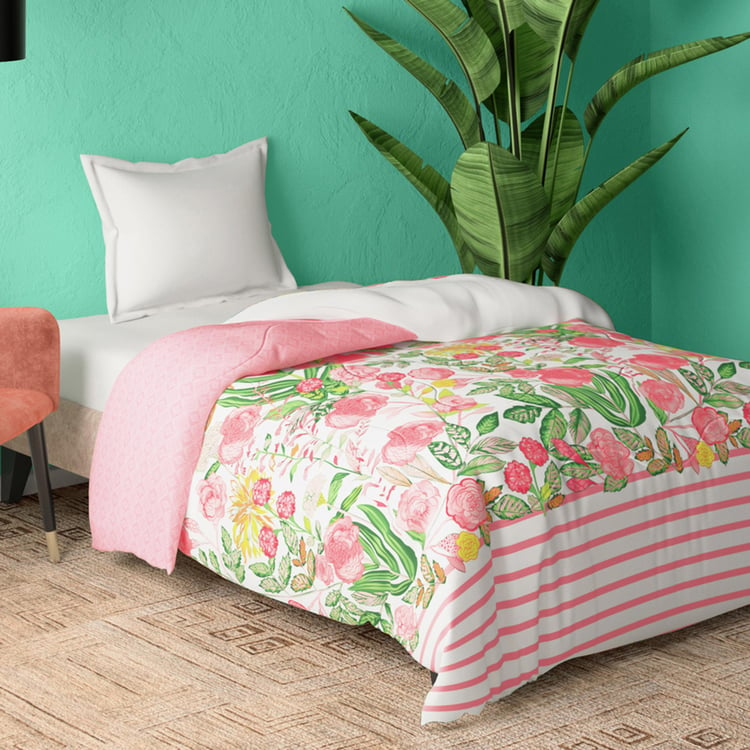 PORTICO Cadence Multicolour Printed Cotton Single Bed Comforter - 152x224cm