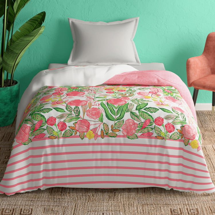 PORTICO Cadence Multicolour Printed Cotton Single Bed Comforter - 152x224cm