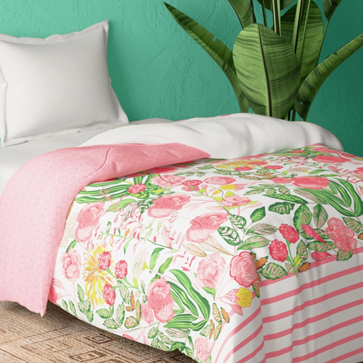 PORTICO Cadence Multicolour Printed Cotton Single Bed Comforter - 152x224cm