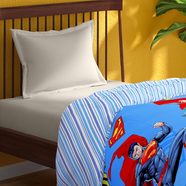 PORTICO License Blue Spiderman Print Cotton Single Comforter - 152x220cm