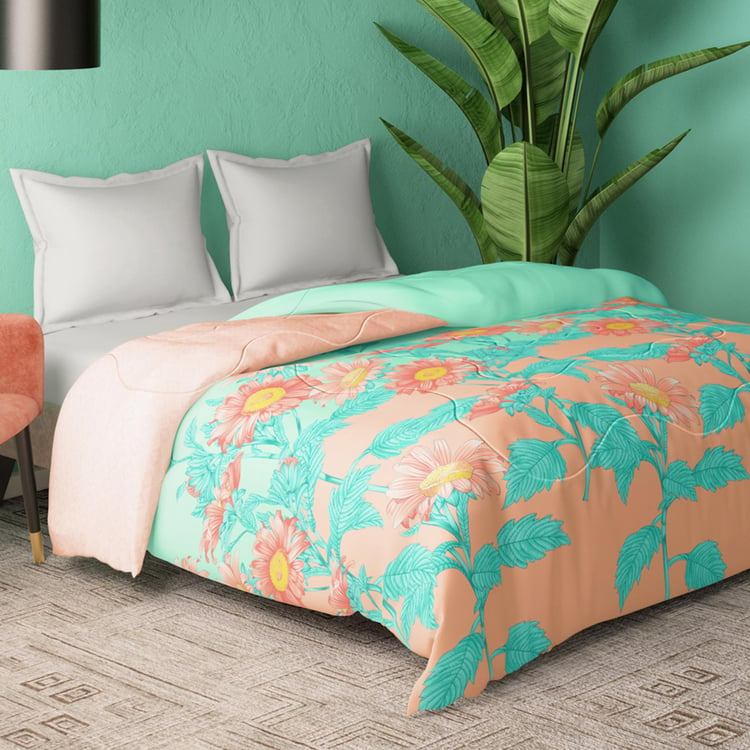 PORTICO Cadence Multicolour Printed Cotton King Comforter - 224x274cm