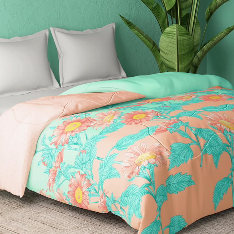 PORTICO Cadence Multicolour Printed Cotton King Comforter - 224x274cm