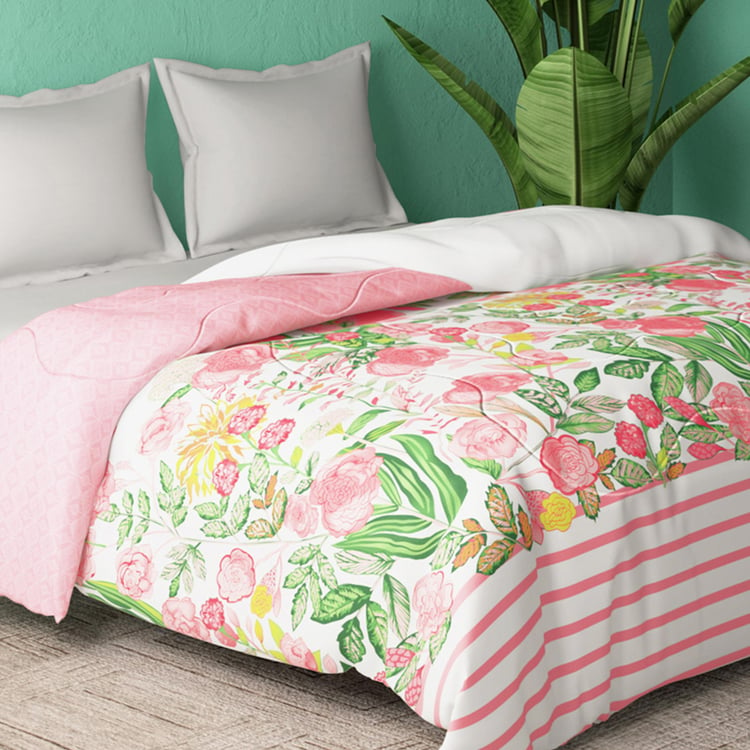 PORTICO Cadence Multicolour Printed Cotton King Comforter - 224x274cm