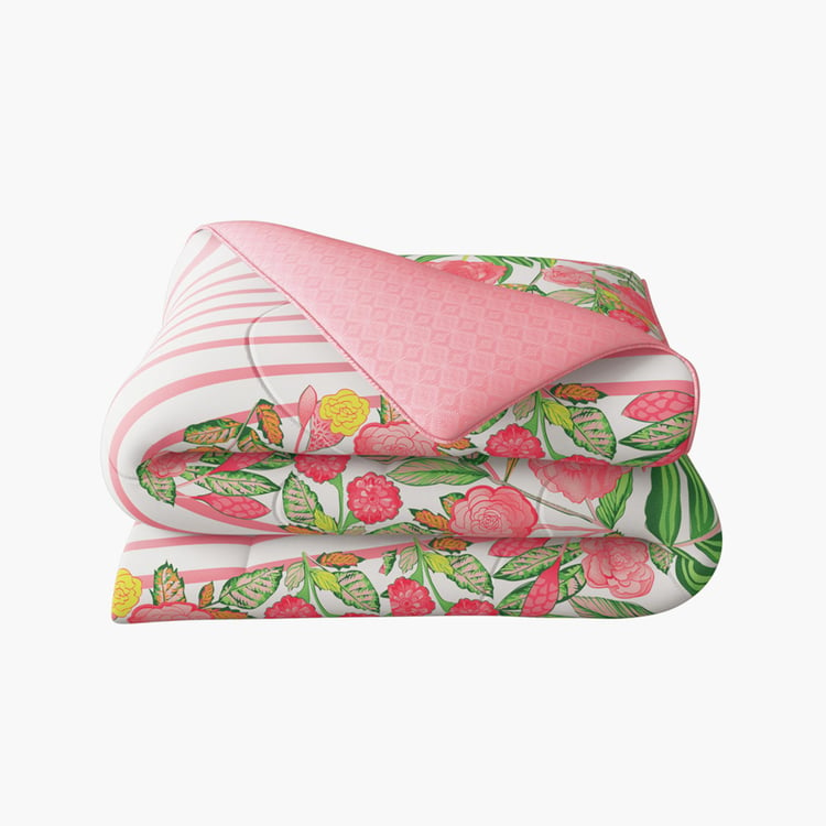 PORTICO Cadence Multicolour Printed Cotton King Comforter - 224x274cm