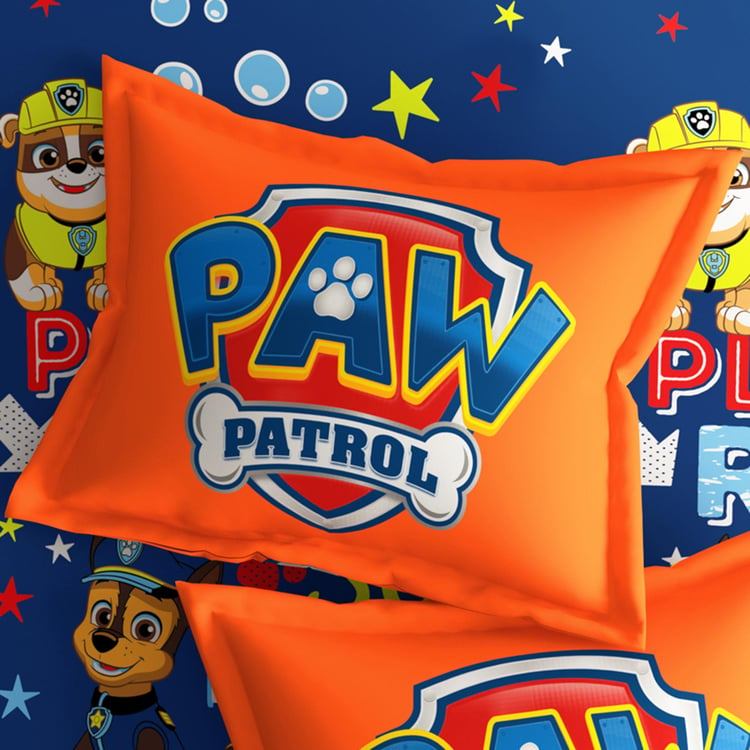PORTICO License Multicolour Paw Patrol Printed Cotton Single Bedsheet Set - 150x224 cm