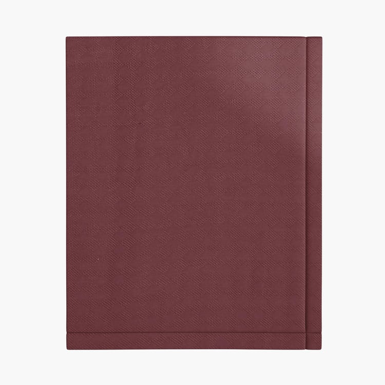 PORTICO Solace Maroon Textured Cotton Single Dohar - 152x220cm