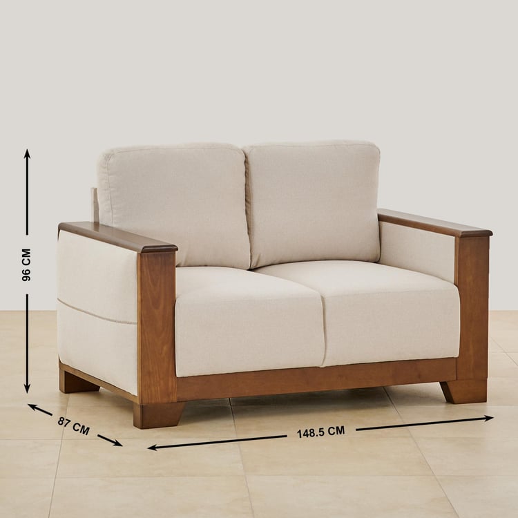 Erica Fabric 2-Seater Sofa - Beige