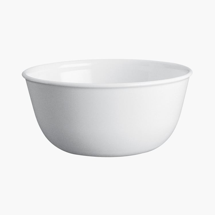 CORELLE Livingware Series White Solid Vitrella Glass Curry Bowl - 828ml