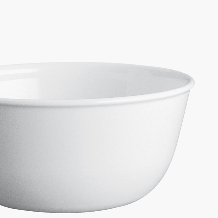 CORELLE Livingware Series White Solid Vitrella Glass Curry Bowl - 828ml