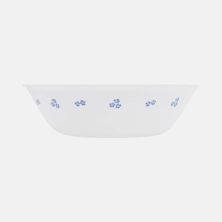 CORELLE Livingware White Printed Vitrella Glass Serving Bowl - 1l