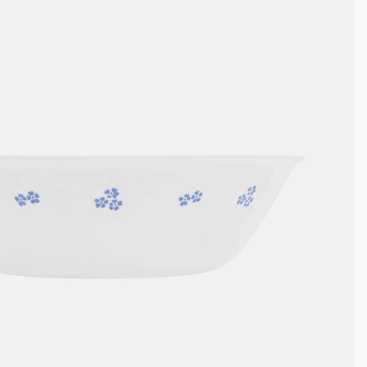CORELLE Livingware White Printed Vitrella Glass Serving Bowl - 1l