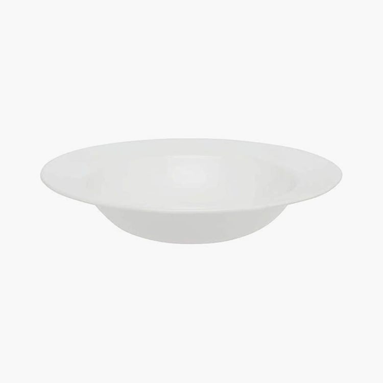 CORELLE Livingware Series White Solid Vitrella Glass Pasta Bowl - 828ml