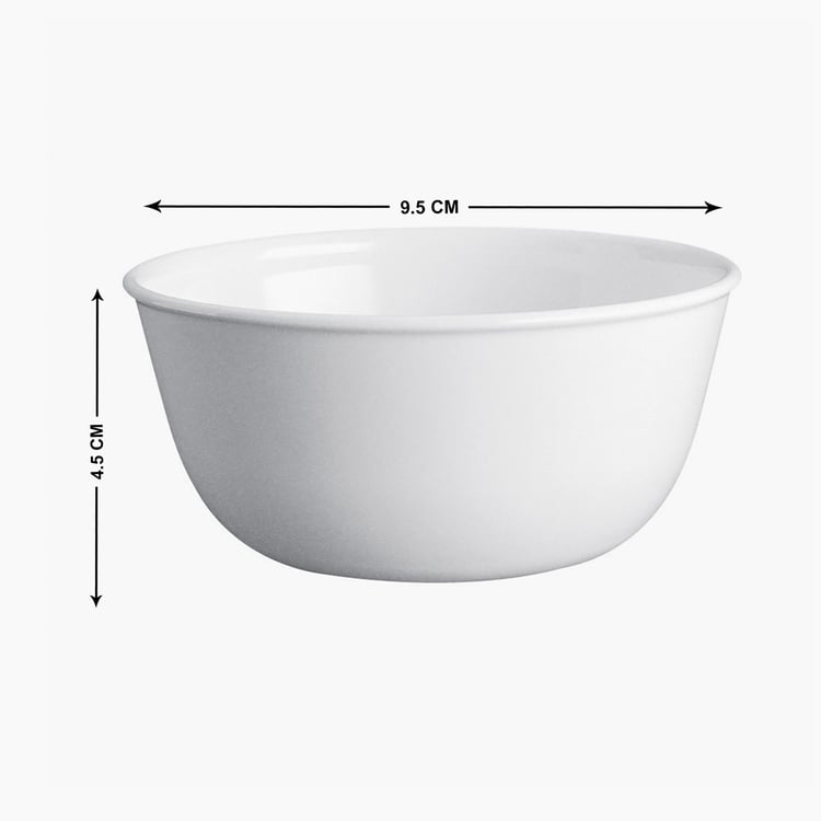 CORELLE Livingware Series White Solid Vitrella Glass Small Katori - 177ml