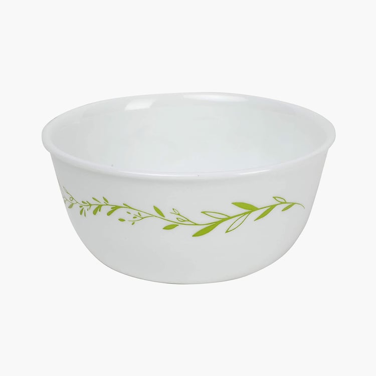 CORELLE Livingware White Printed Vitrella Glass Curry Bowl - 828ml