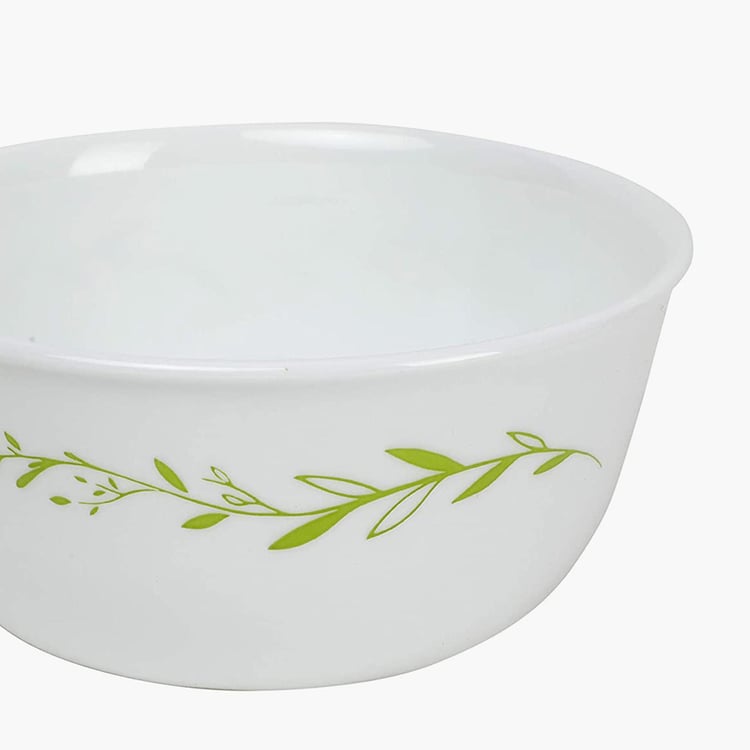 CORELLE Livingware White Printed Vitrella Glass Curry Bowl - 828ml