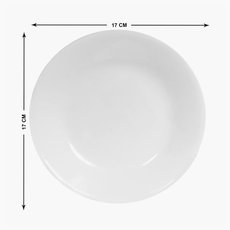 CORELLE Livingware White Solid Small Plate - 17cm