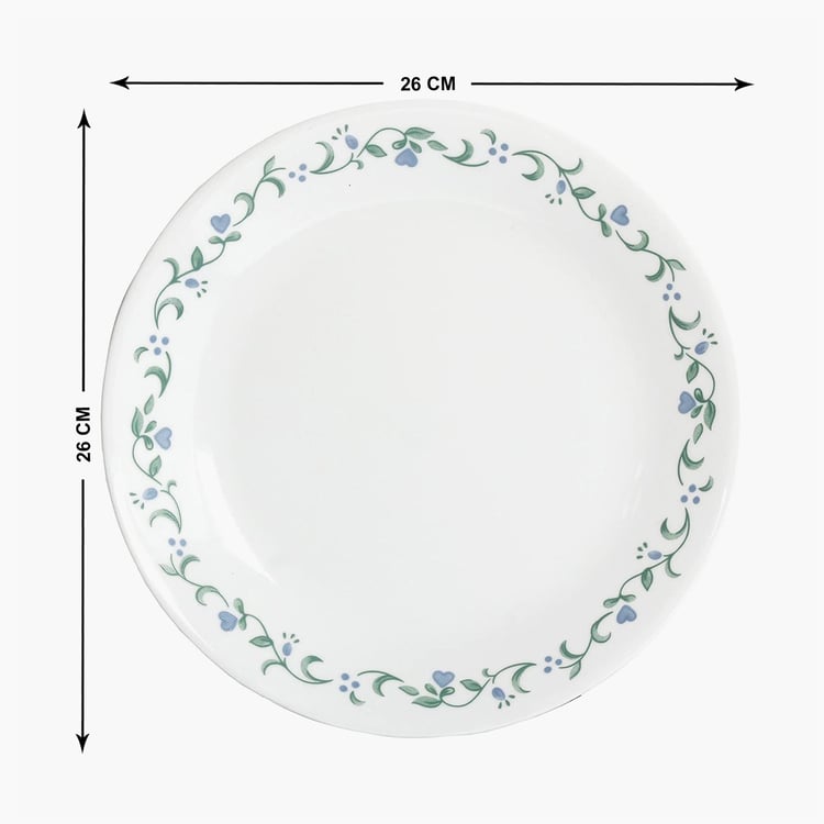 CORELLE Livingware White Printed Dinner Plate - 26cm