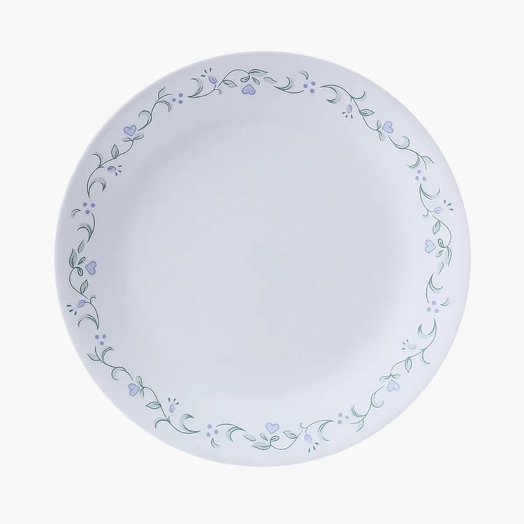 CORELLE Livingware Series White Vitrelle Glass Small Round Plate -