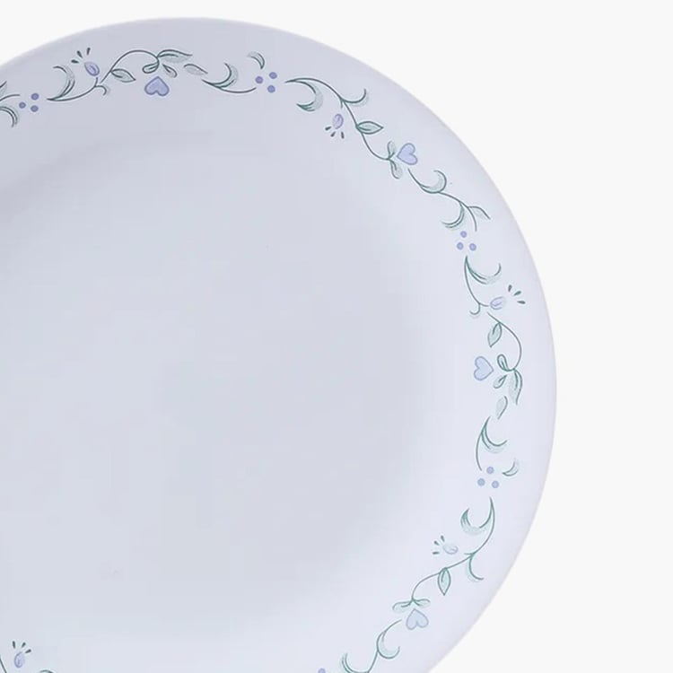 CORELLE Livingware Series White Vitrelle Glass Small Round Plate -