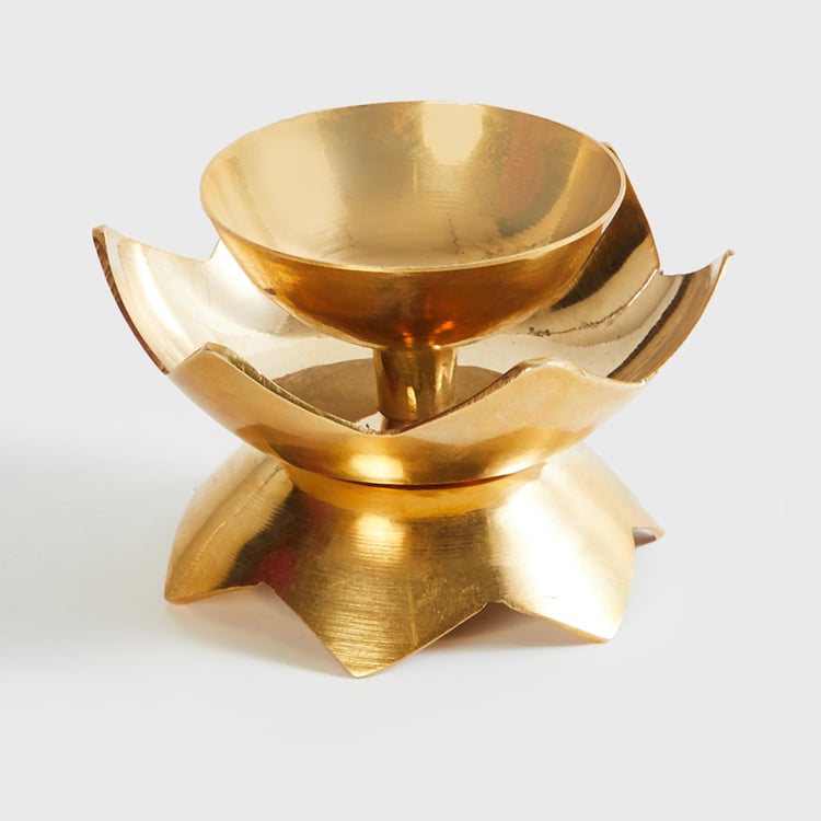 Corsica Kamal Brass Lotus Diya