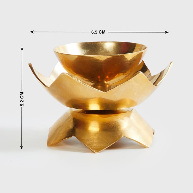 Corsica Kamal Brass Lotus Diya